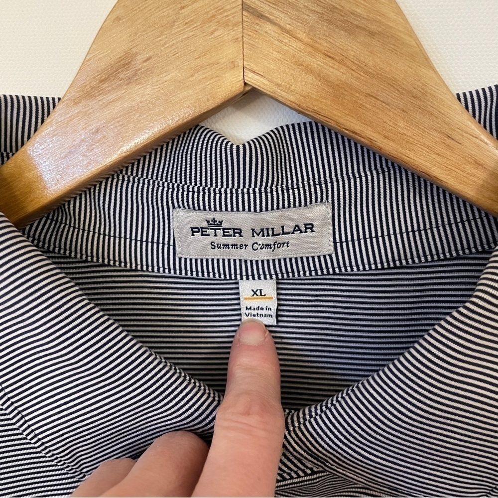 Peter Millar Summer Comfort Stripe Polo XL - Picture 3 of 5